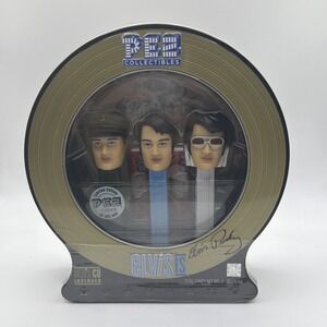 2007 Elvis Presley PEZ Collectibles Set with‎ Elvis CD Included (SEALED/NEW)